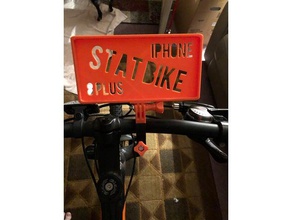 stationary bike 8 plus phone holder 3d printing iphone 3d print model - Mito3D