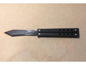 benchmade 67 butterfly knife props bm 3d print model - Mito3D