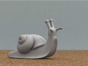 l'escargot les animaux 3d print model - Mito3D