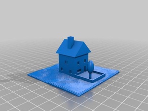 maison des bâtiments structures 3d print model - Mito3D