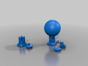 football ballon de -remix la banque les pièces monnaie badges jeu objectif l'argent sport jouet 3d print model - Mito3D