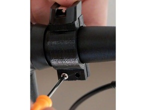 bike light attachment replacement parts bicycle lights mount bikelight clip repair repaired part 3d print model - Mito3D