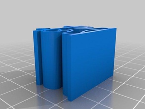 low profile shock absorbing feet 2020 v-slot double remix 3d printer parts 3d print model - Mito3D