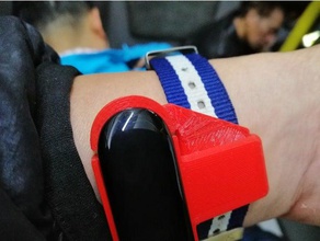 simples mi band 3 adotante os acessórios relógio wearablefusion 3d print model - Mito3D