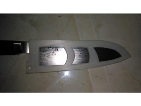 santoku knife sheath kitchen dining 3d print model - Mito3D