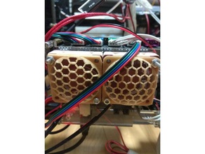40mm en nid d'abeille fangrill 3d de l'imprimante accessoires ventilateur 40x10 fan 40x10mm 3d print model - Mito3D