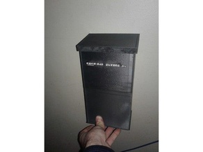 verticale coperchio della cassetta postale contenitori 3d print model - Mito3D