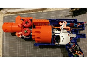 nerf şarampole barikat fırçasız yükseltme oyuncaklar oyunlar 3d print model - Mito3D