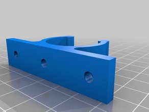 1 pulgada de 28 mm soporte screwholes 3d impresión 3d print model - Mito3D