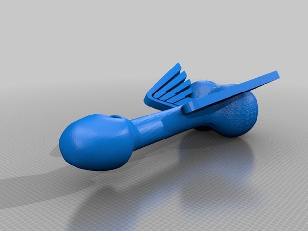 geflügeltes Huhn Knochen nsfw Skulpturen 3D print model - Mito3D