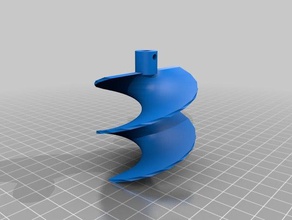 archimedes screw parts engineering motor science stepper turbine 3d print model - Mito3D