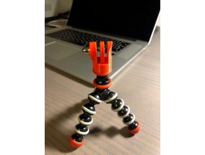 joby gorillapod mini gopro mount hexnut Kamera Stativ tripod 3d print model - Mito3D