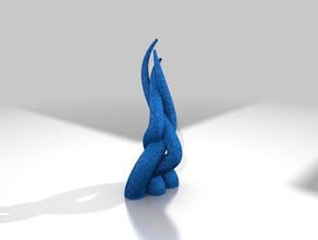 bitki 4 akvaryum heykeller 3d tasarım diorama su 3d print model - Mito3D