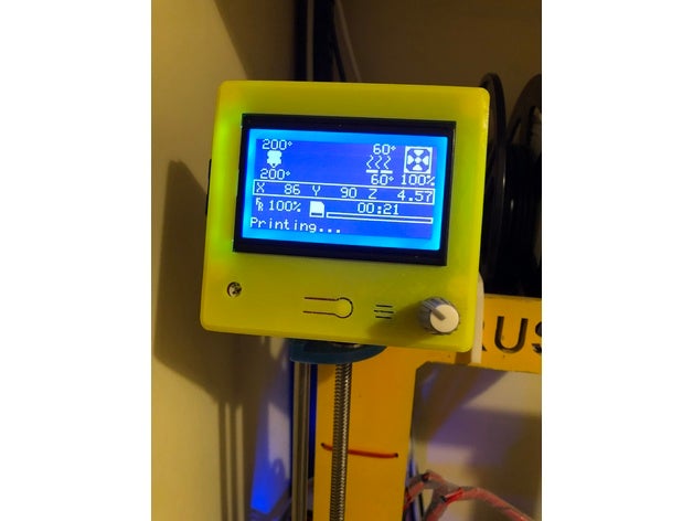 prusa i3 di fissaggio custodia lcd grafico reprap sconto del 3d la stampante parti 3D print model - Mito3D