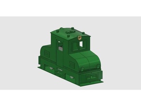 hoe-9n30 4 axis electric loco vehicles 3d print model - Mito3D