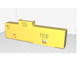 ender 3 sd card extender front mount usb port 3d printer accessories 3d print model - Mito3D
