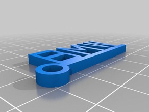 bmw-Linie Schlüsselanhänger angepasst 3d print model - Mito3D