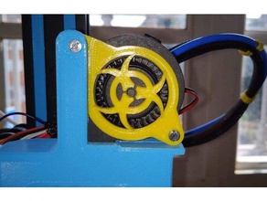 ventilador radial tampa biohazard edição 3d a impressora os acessórios 5015 rejilla 3d print model - Mito3D