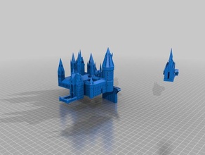 hogwarts mod de los edificios estructuras harrypotter harry potter 3d print model - Mito3D