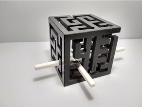 3d labirent küp laberinto oyuncaklar oyunlar bulmaca cubo zeka jc juguete 3d print model - Mito3D