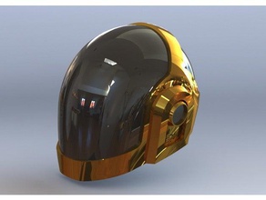 daft punk cara manuel capacete modelos 3d print model - Mito3D
