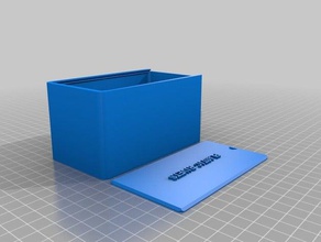 mon personnalisés ronde du couvercle de la boîte les conteneurs 3d print model - Mito3D