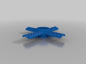 spazzato griglia fin può altri bpsspace pinne joe barnard modello di razzo statico yukon 3d print model - Mito3D
