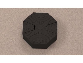basit bir bulmaca kutusu merkezkaç kuvveti heptagonal süs ornement 3d print model - Mito3D