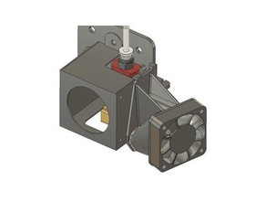 ender-parte 2 de enfriador 40 mm ventilador axial 3d la impresora partes Ventilador 40mm creality ender fanbooster conducto del 3d print model - Mito3D
