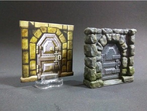 locked doors descent journeys dark 2ed boardgame toy accessories boardgames dungeon scenery terrain 3d print model - Mito3D