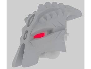 kanohi crast grande maschera di repulsione makuta variante costruzione i giocattoli bionicle casco krika lego compatibili mistika spaventoso 3d print model - Mito3D