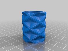 my customized spiral vase bowl customizer math art 3d print model - Mito3D