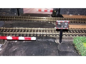oo00 gauge level crossing light uk other model railway oo 3d print model - Mito3D