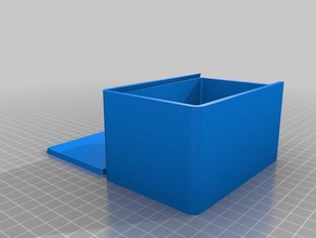 paramétrico caixa de tampa deslizante 80x60x120 ferramenta os titulares caixas personalizado 3d print model - Mito3D