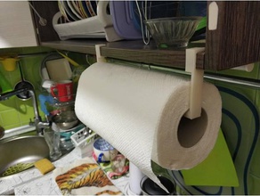 cucina porta rotolo pranzo asciugamano 3d print model - Mito3D