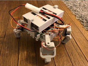 smars dört Pil Kutusu Robotik modüler robot 3d print model - Mito3D