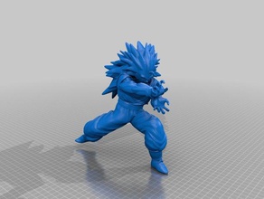 goku de dragon ball les créatures 3d print model - Mito3D