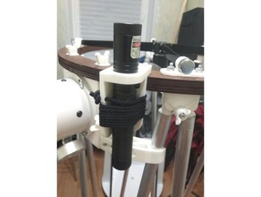 adjustable laser point holder telescope diy astronomy pointer 3d print model - Mito3D