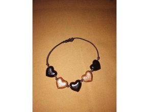 heart braceletpendant jewelry bracciale cuore 3d print model - Mito3D