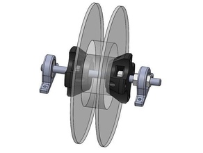 apoyo bobine de cola serrage manuel 3d la impresora accesorios 3d print model - Mito3D