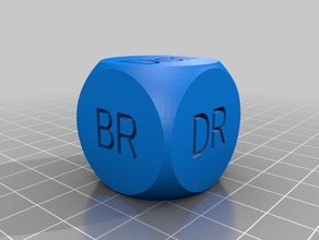 chore room dice customized 3d print model - Mito3D