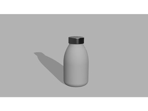 botella de agua alimentos beber 3d print model - Mito3D