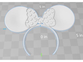 mickeyminnie ouvidos acessórios 3d print model - Mito3D