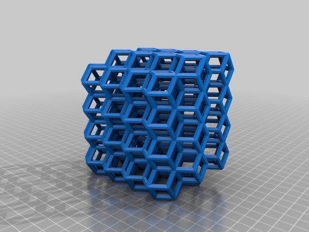my customized custom geometric lattice math art 3D print model - Mito3D