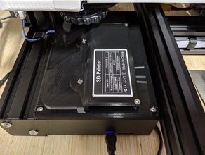 ender 3 stock coperchio della scatola 2 ventole 3d la stampante parti 3d print model - Mito3D