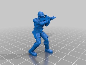 equipo de specfor personas 148 la legión las fuerzas especiales walking dead zombicide 3d print model - Mito3D