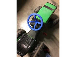pedal tractor steering wheel toys games 3d print model - Mito3D