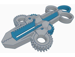 predator action Zange remix mechanisch ist - Spielzeug artikuliert flexi flexibel Gang ZAHNRAD schnappen Sie sich grabber grabtoy polymathic drucken Ort Roboter supportless 3d print model - Mito3D