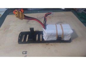 pil 2 4s 18650 paketleri plaka rc araç durumda tutucu mini talon 3d print model - Mito3D