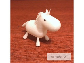 baby unicorn toy game accessories animal 3d print model - Mito3D